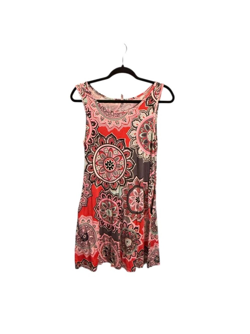 BISHUGE Paisley Floral Print Sleeveless Dress – Size M